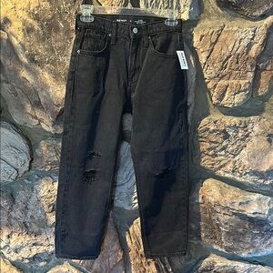 Old Navy Girls Ripped Black Jeans